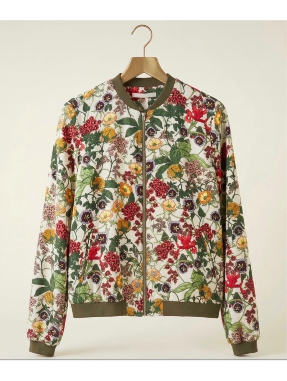 Zara floral bomber jacket